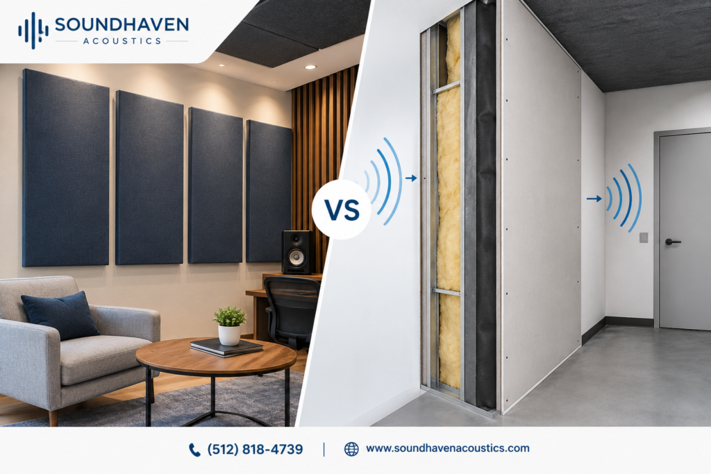 Acoustic Panels vs. Soundproofing